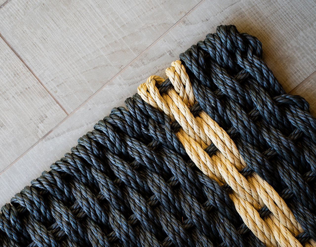 Choapino Trenzado Negro Franja