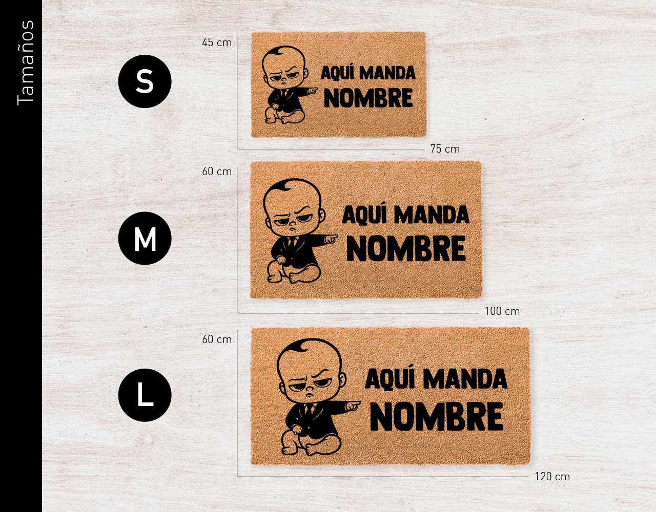 Aquí Manda Bebé (Elije el tuyo y escribe su nombre)