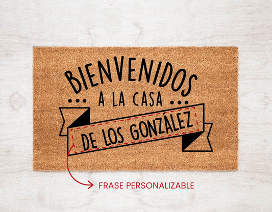 The Top Bienvenidos a la casa y tu frase personalizada