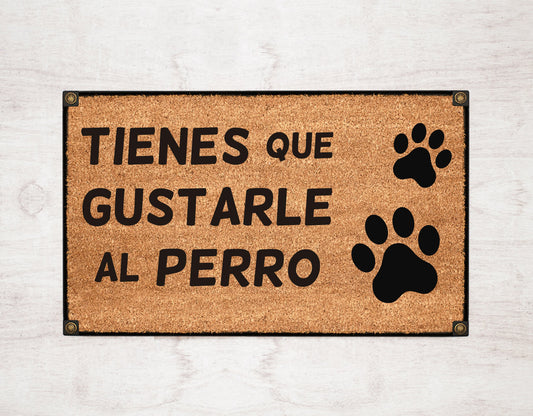 Tienes que gustarle al perro